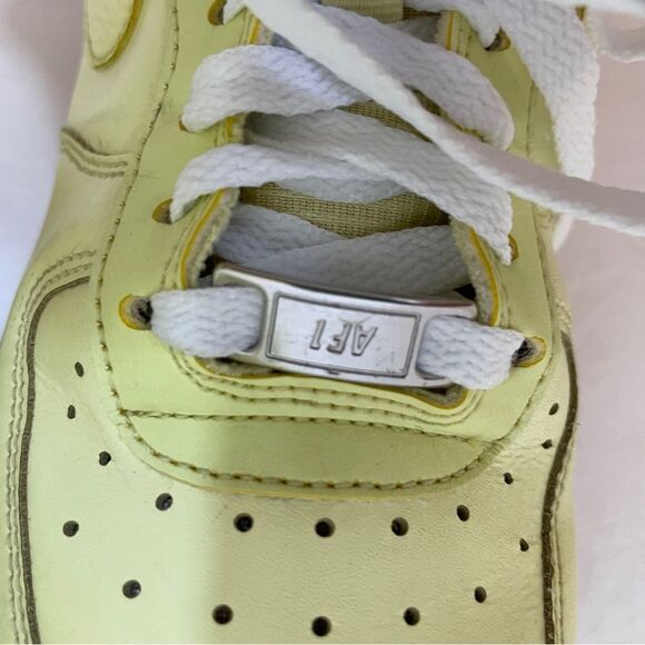 NIKE AIR FORCE 1 07 SNEAKERS IN BARELY VOLT GREEN - Picture 8 of 10